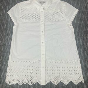 Madewell White Eyelet Women's Top